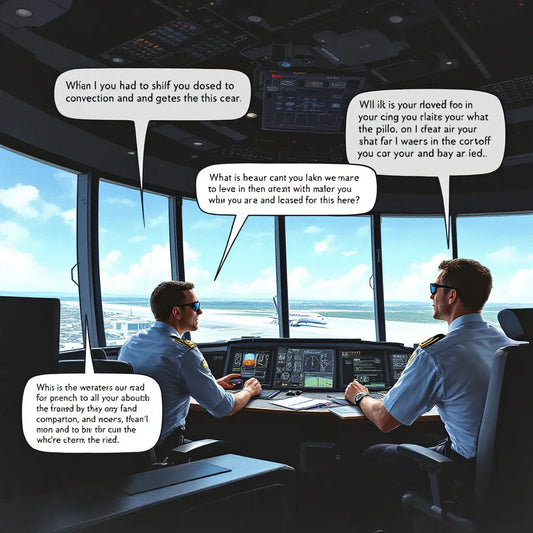 Pilots and controllers communicating