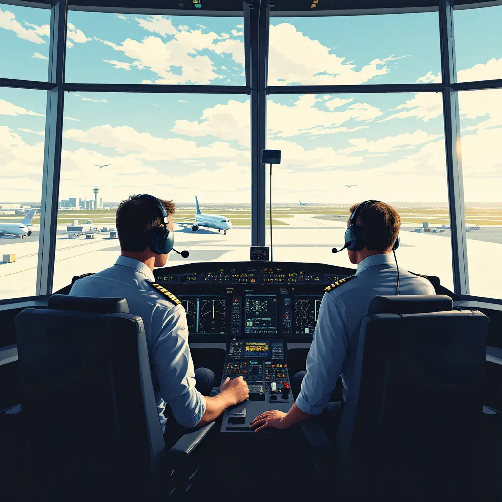 Pilot and controller in communication