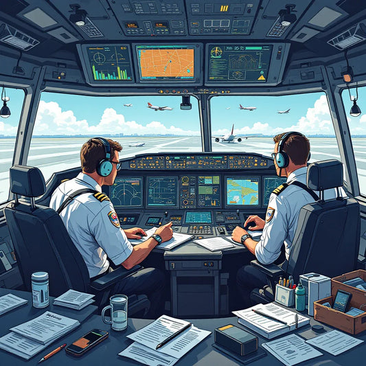 pilots communicating with air traffic control
