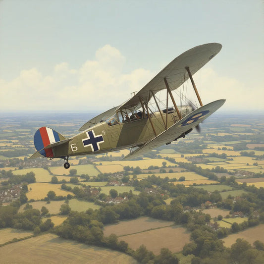 vintage aircraft over England