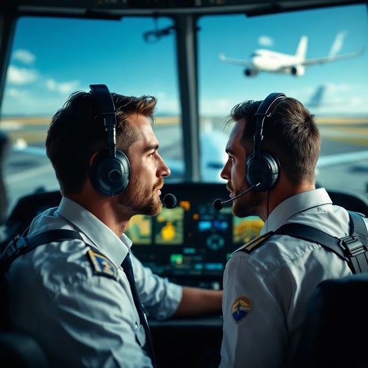 pilots and air traffic controllers communicating