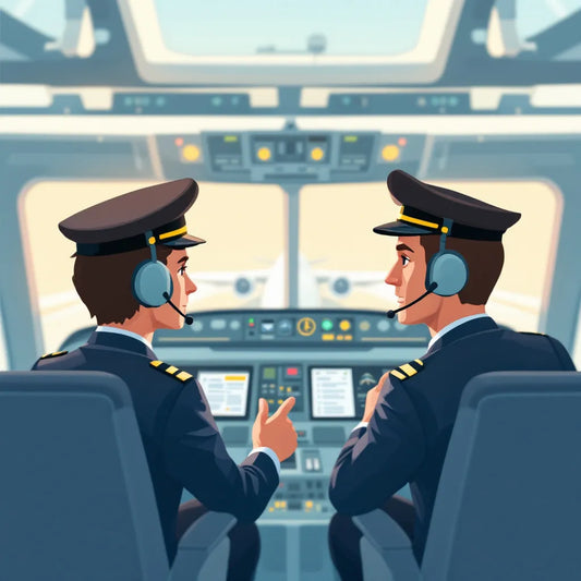 Pilots and controllers studying Aviation English