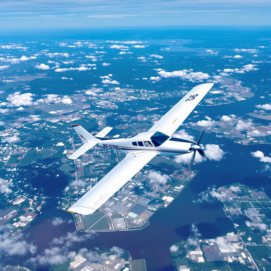 Aircraft flying over Sanford Florida