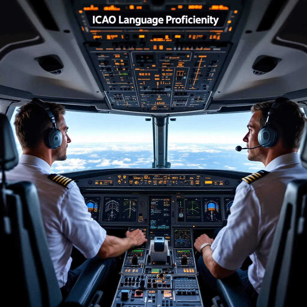 Pilots in cockpit with radio equipment