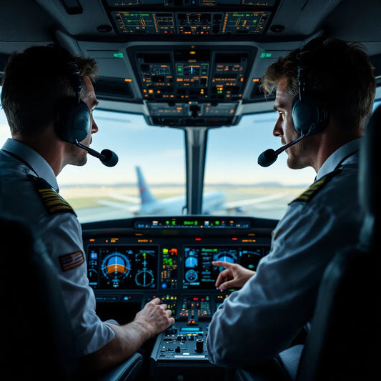 Pilot and controller communicating
