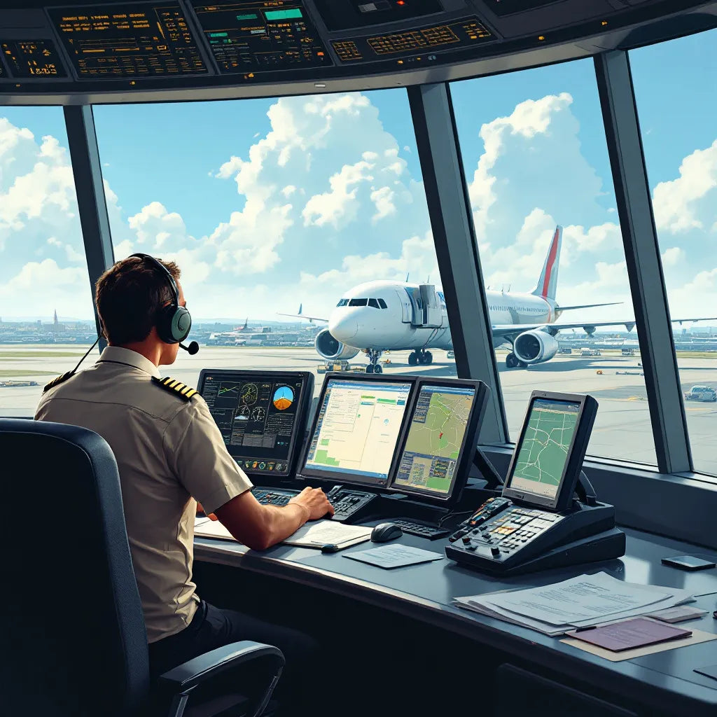 pilots and controllers in communication