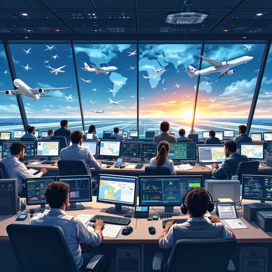 Flight control center with English communication