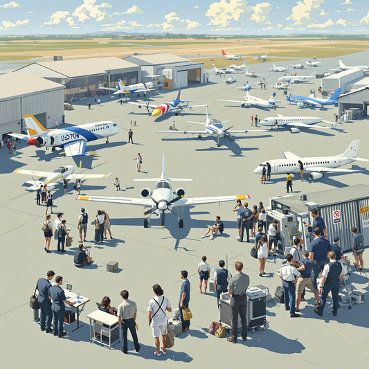 student pilots and aircraft